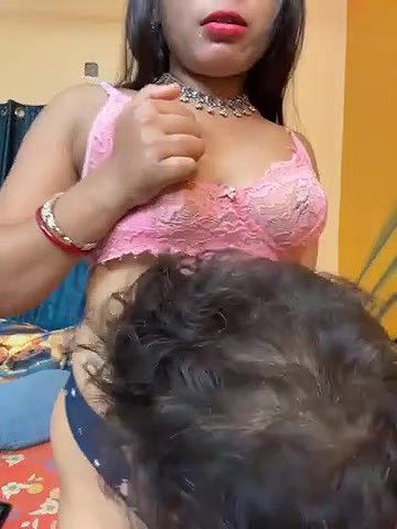 Husband Sucking Wife Boobs and Navel Licking