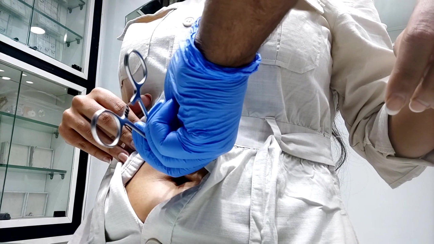 sexy cute girl navel piercing