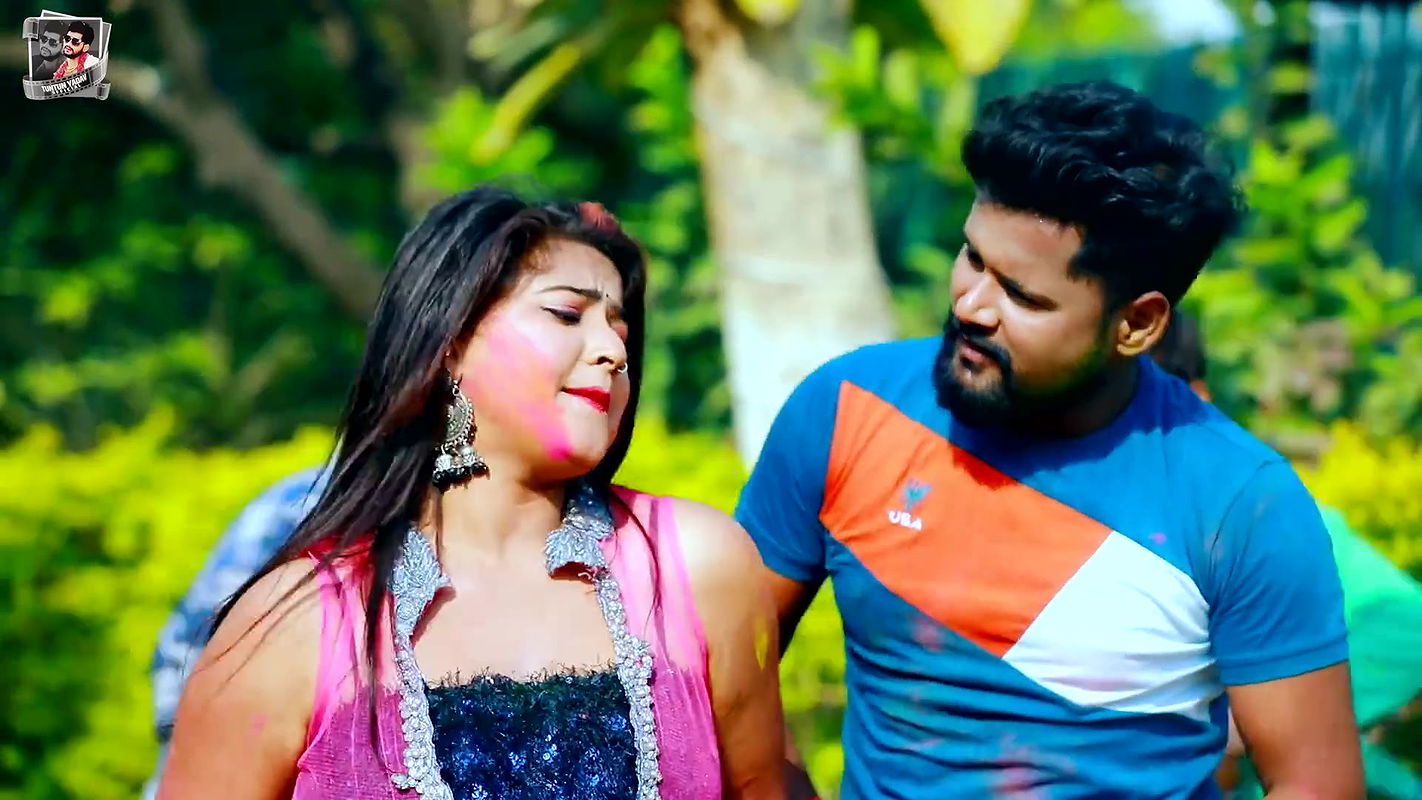 Busty Aaradhya big boobs pressed