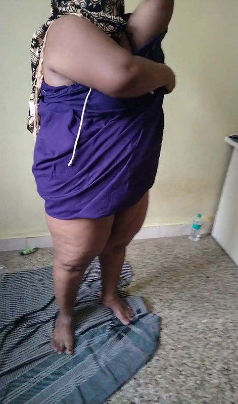 Anthra aunty wearing dress