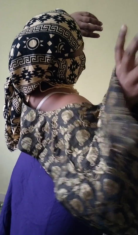 Anthra aunty wearing dress