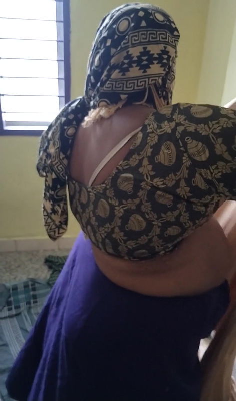 Anthra aunty wearing dress