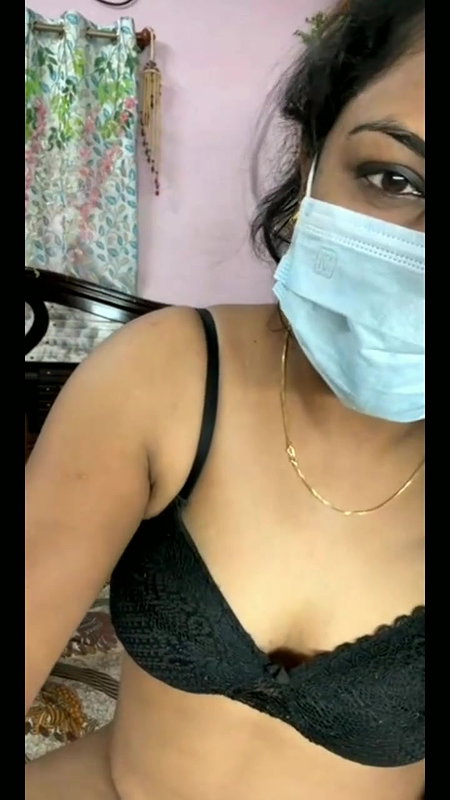 Pink vibrator in pussy of hot bhabhi