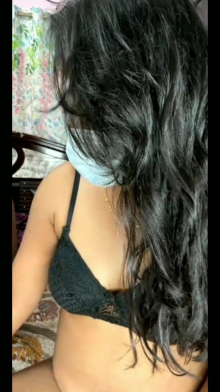 Pink vibrator in pussy of hot bhabhi