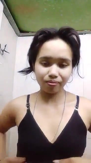 Beautiful   girl showing her