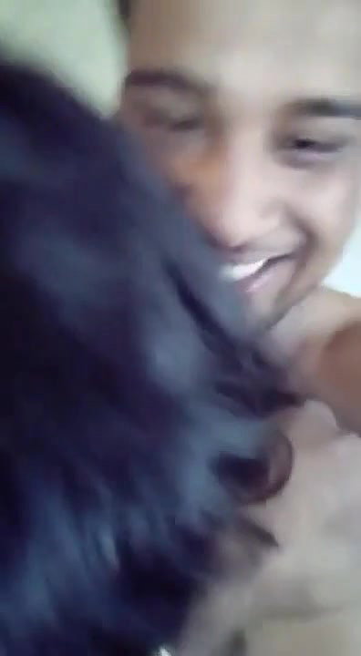 cute lovers lip kiss and blowjob