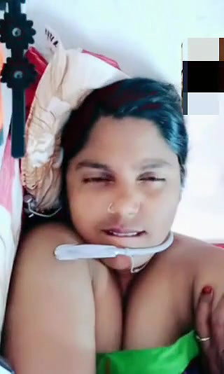 bangla lady vc with lover boobs press