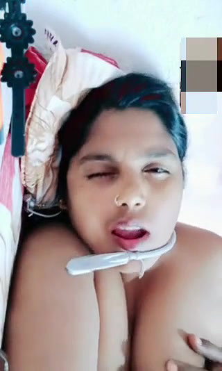 bangla lady vc with lover boobs press