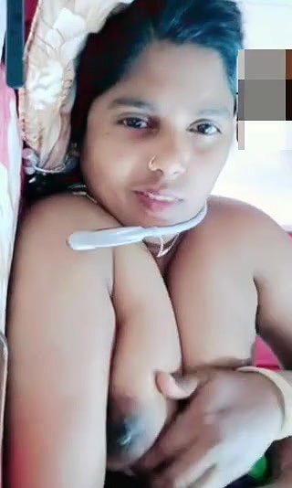 bangla lady vc with lover boobs press