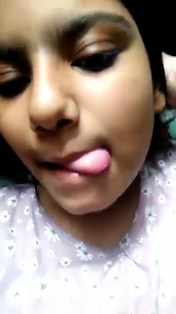 cute young gf pressing boobs with dress