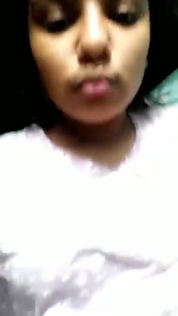 cute young gf pressing boobs with dress