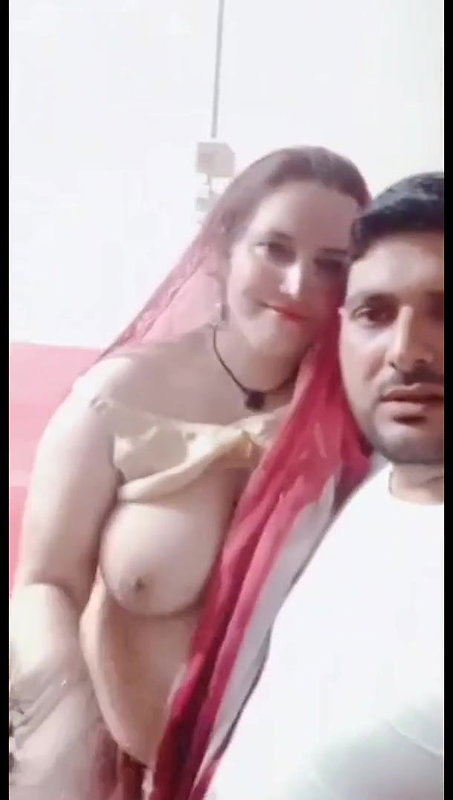 newly wed couple guy showing her big boobs