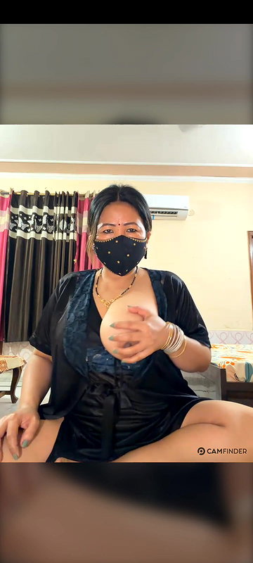 88pink nepali randi bhabhi one boobs open in black nighty