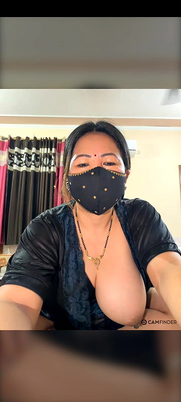 88pink nepali randi bhabhi one boobs open in black nighty
