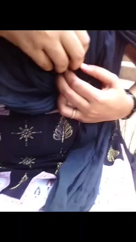 Shy Young Girl Outdoor Boobs Pressed By Boyfriend