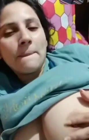 cute girl huge boobs playing viral selfie video