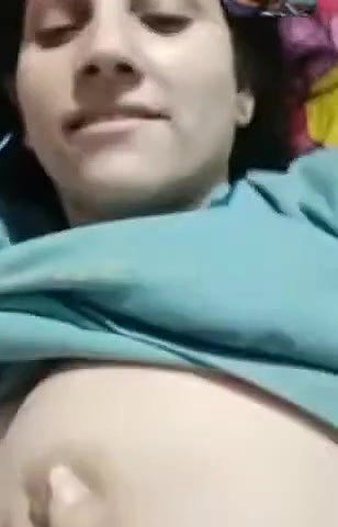 cute girl huge boobs playing viral selfie video