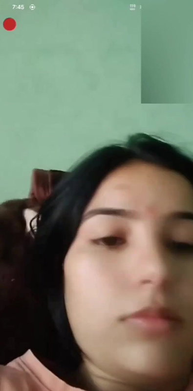 cute girlfriend perky nipples showing viral selfie