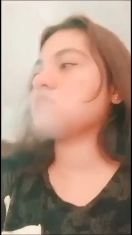 Chubby Girl Showing Smoking Cigarette Giving Blowjob