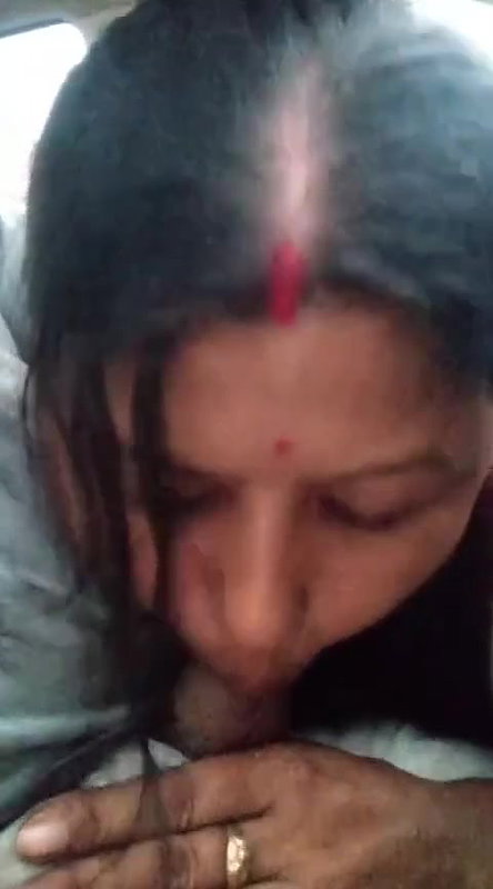cute Assamese wife blowjob to husband in running car