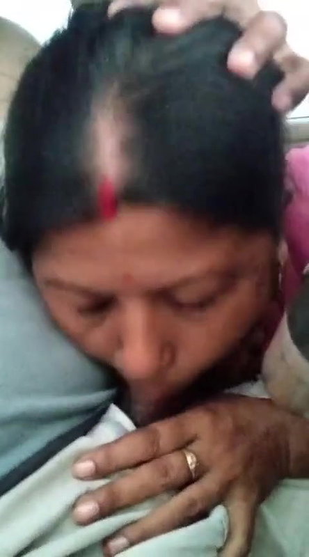 cute Assamese wife blowjob to husband in running car