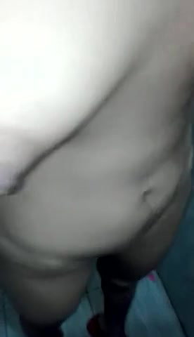 Desi Bhabhi showing boobs and shaved pussy selfie