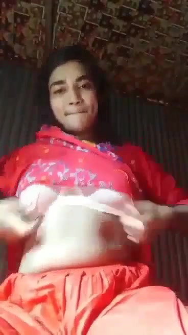 village girl pressing boobs topless viral show