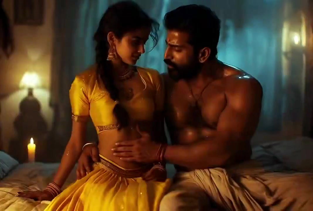 Desi Wife and husband first night AI