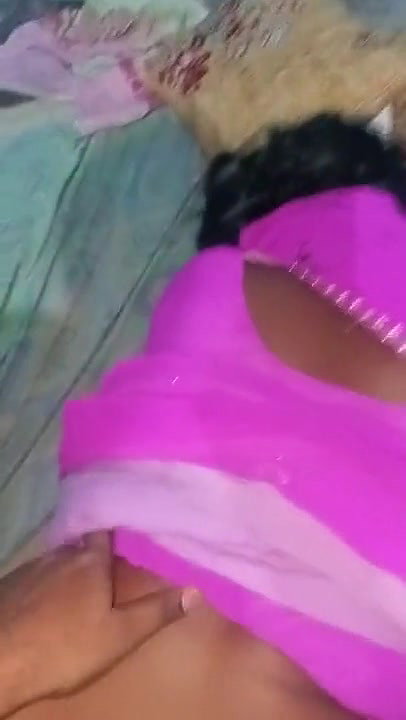 Pink saree wife doggy fucking