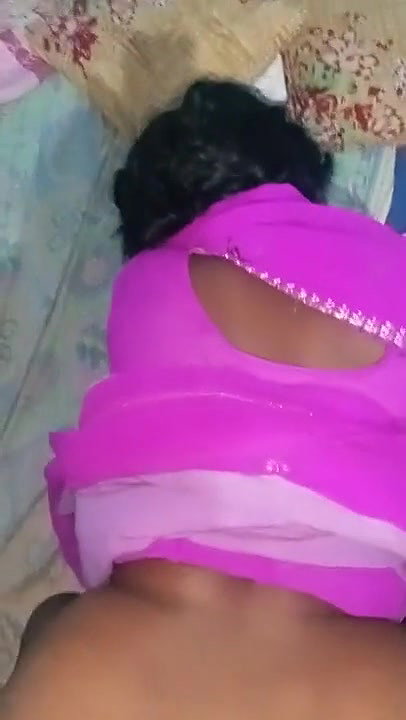 Pink saree wife doggy fucking