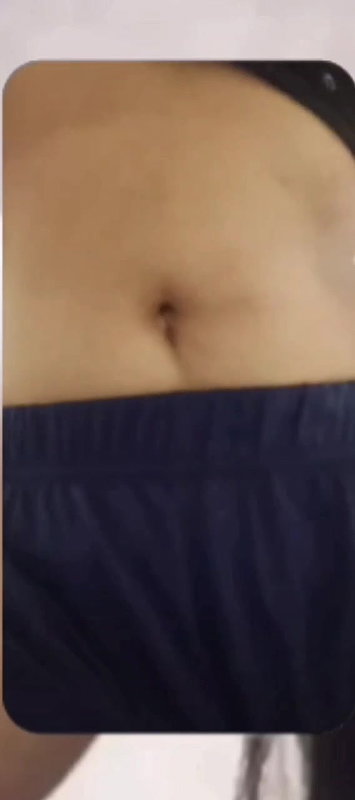 chubby shy Indian girl showing round boobs to lover