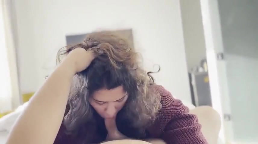 tattooed MILF gives blowjob and boob job to lover