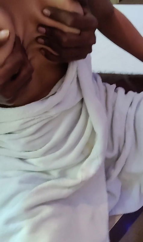 Indian guy fondling BOOBS of his college girlfriend