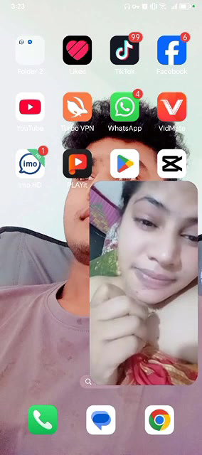 video call nude show of sexy Indian girlfriend MMS