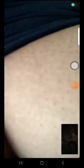 tight pink pussy and round boobs showing GF video call