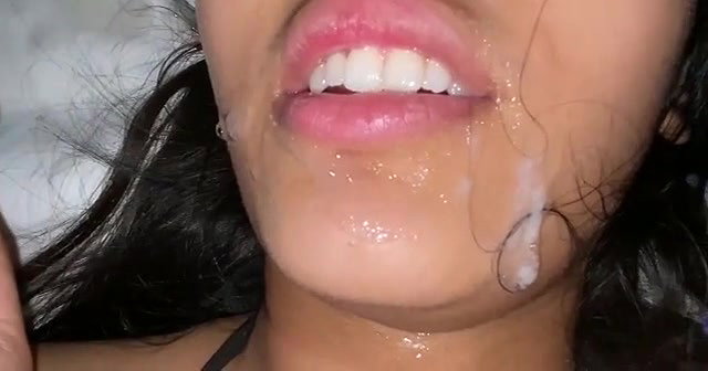 cum on lips