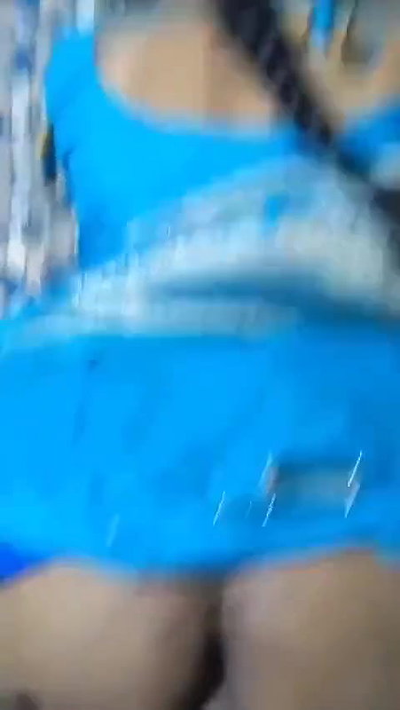 Desi blue saree hot Bhabhi doggy