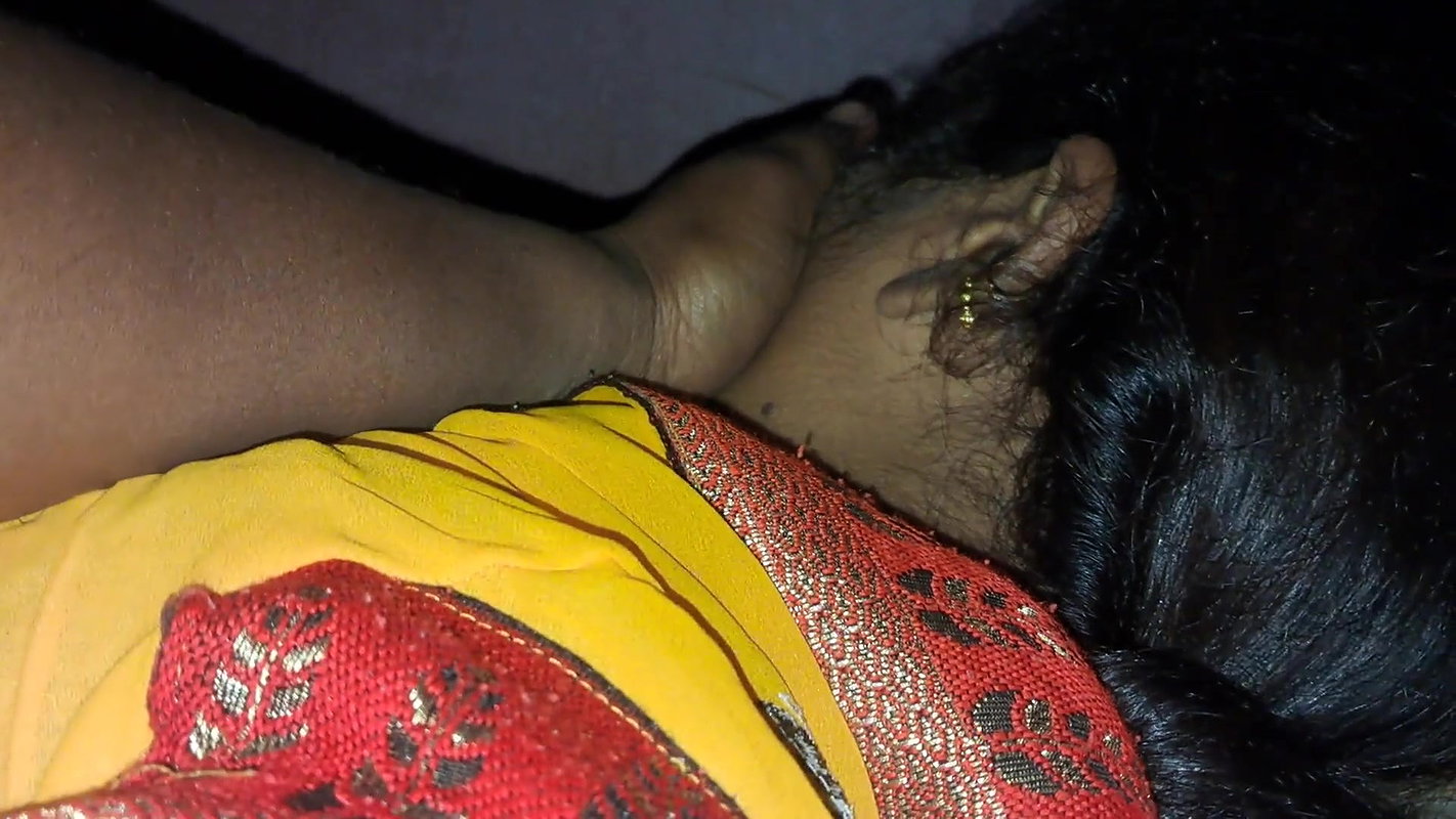 Sleeping wife boobs pressing and record by hubby