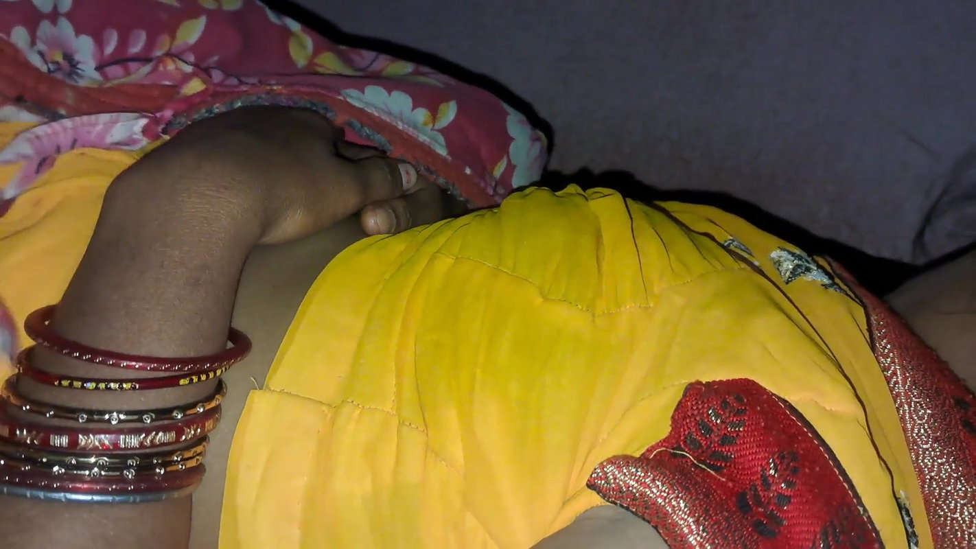 Sleeping wife boobs pressing and record by hubby