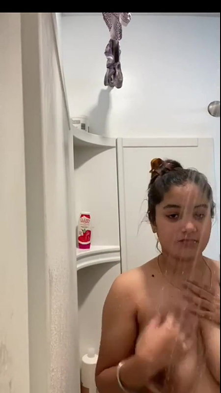 Cute Punjabi Girl Showing Big Boobs and Hairy Pussy In Bathroom