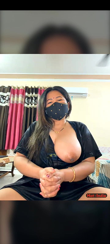 88pink 6 black nighty boobs show nepali randi bhabhi