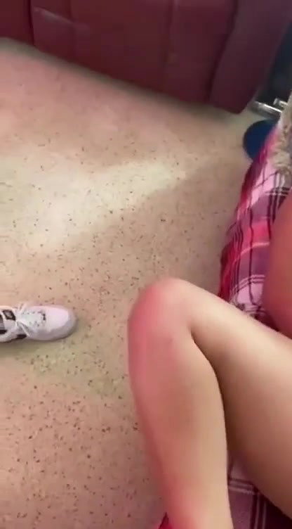 Horny bitch taking a huge dildo in