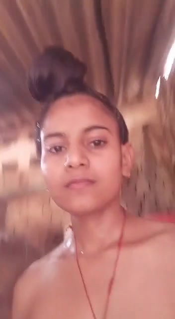 Cute Indian Village Girl Showing Her Wet Naked Body