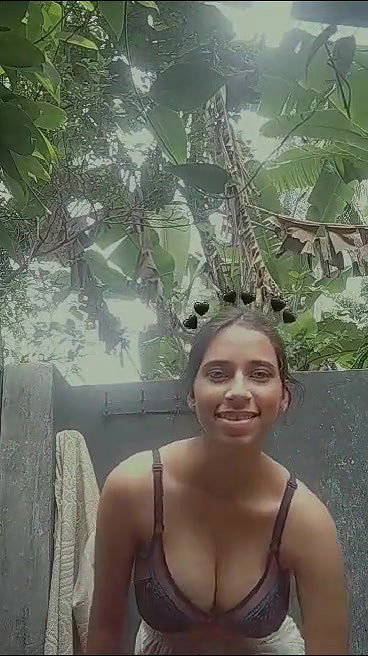 SEXY BUSTY VILLAGE GIRL SHOWING BIG ROUND HUGE BOOBIES DANCING NUDE OUTDOOR