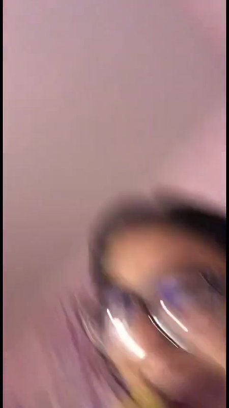 Glasses Horny Girl Masturbating With Banana