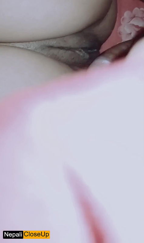 She is busy watching movie, I am busy fucking her pussy