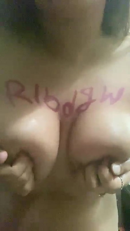 Boobs massage video for client