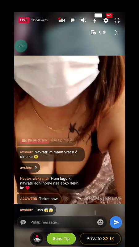 Isha strip Stripchat sucking dildo