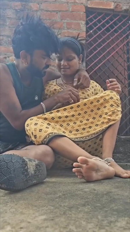 Village Couple Enjoying