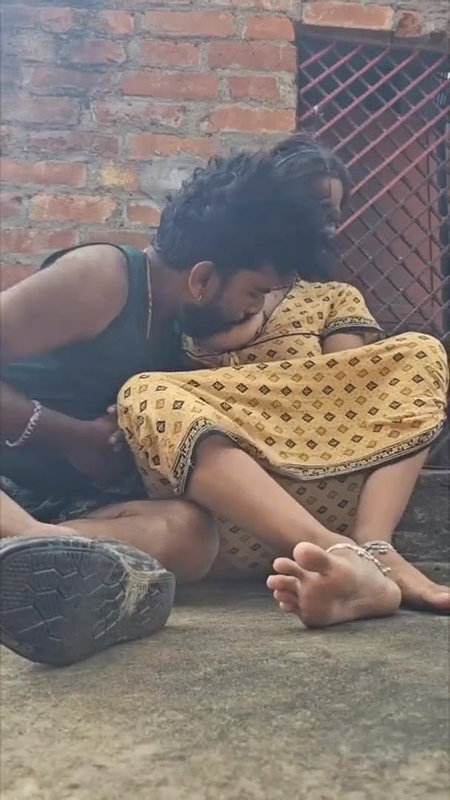 Village Couple Enjoying